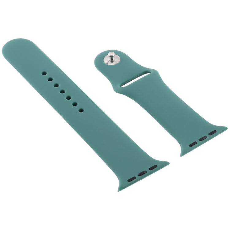 Silicone Watch Replacement Strap, Long Section (Men), For Apple Watch Series 8&7 41mm / SE 2&6&SE&5&4 40mm / 3&2&1 38mm, For Apple Watch Ultra 49mm / Series 8&7 45mm / SE 2&6&SE&5&4 44mm / 3&2&1 42mm