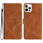 Seven Butterflies Embossed Leather Phone Case, For iPhone 16e / 17e, For iPhone 17 Pro Max, For iPhone 17 Pro, For iPhone 17, For iPhone Air, For iPhone 16 Pro Max, For iPhone 16 Pro, For iPhone 16 Plus