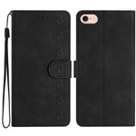 Seven Butterflies Embossed Leather Phone Case, For iPhone 16e / 17e, For iPhone 17 Pro Max, For iPhone 17 Pro, For iPhone 17, For iPhone Air, For iPhone 16 Pro Max, For iPhone 16 Pro, For iPhone 16 Plus