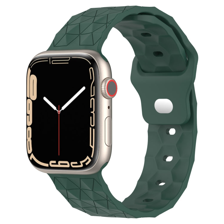 Football Texture Silicone Watch Band, For Apple Watch 8 41mm, For Apple Watch 8 45mm, For Apple Watch SE 2022 40mm, For Apple Watch SE 2022 44mm