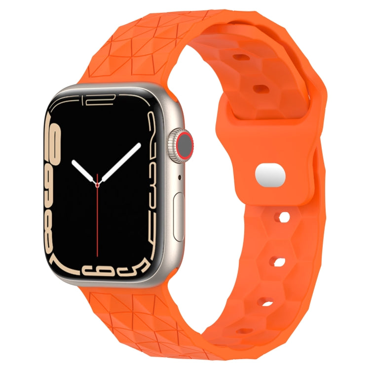 Football Texture Silicone Watch Band, For Apple Watch 7 41mm, For Apple Watch 7 45mm, For Apple Watch SE 40mm, For Apple Watch SE 44mm