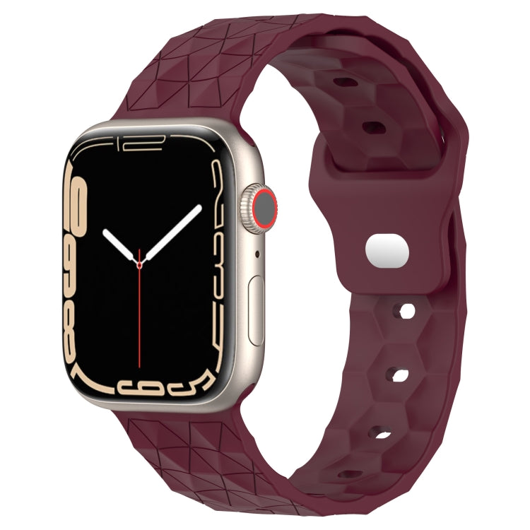 Football Texture Silicone Watch Band, For Apple Watch 8 41mm, For Apple Watch 8 45mm, For Apple Watch SE 2022 40mm, For Apple Watch SE 2022 44mm