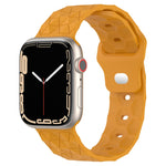 Football Texture Silicone Watch Band, For Apple Watch 8 41mm, For Apple Watch 8 45mm, For Apple Watch SE 2022 40mm, For Apple Watch SE 2022 44mm
