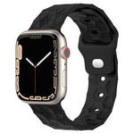 Football Texture Silicone Watch Band, For Apple Watch 4 44mm, For Apple Watch 4 40mm, For Apple Watch 3 38mm, For Apple Watch 3 42mm