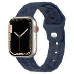 Football Texture Silicone Watch Band, For Apple Watch 4 44mm, For Apple Watch 4 40mm, For Apple Watch 3 38mm, For Apple Watch 3 42mm