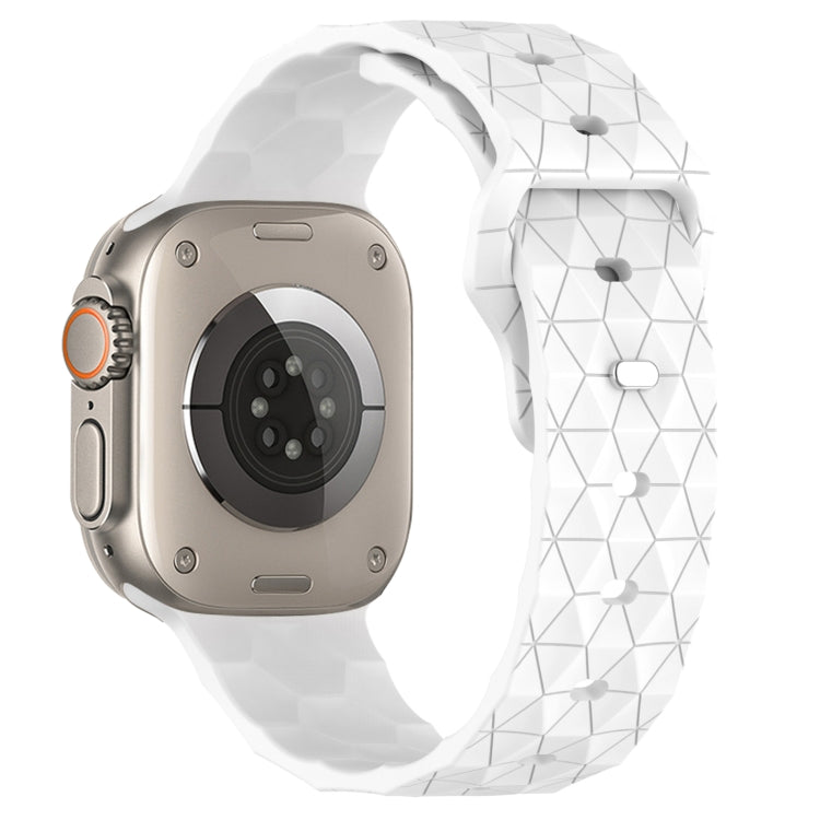 Football Texture Silicone Watch Band, For Apple Watch Ultra 2 49mm, For Apple Watch 9 45mm, For Apple Watch 9 41mm, For Apple Watch Ultra 49mm