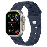 Football Texture Silicone Watch Band, For Apple Watch Ultra 2 49mm, For Apple Watch 9 45mm, For Apple Watch 9 41mm, For Apple Watch Ultra 49mm