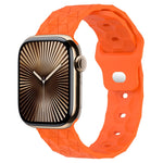 Football Texture Silicone Watch Band, For Apple Watch Series 10 46mm, For Apple Watch Series 10 42mm, For Apple Watch SE 2023 44mm, For Apple Watch SE 2023 40mm