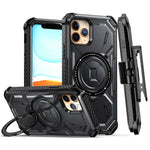 Armor Series Holder Phone Case with Back Clip, For iPhone 11 Pro Max, For iPhone 11 Pro, For iPhone 11, For iPhone 12 Pro