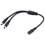 5.5 x 2.1mm Female to Male Plug DC Power Splitter Adapter Power Cable, 30cm, 70cm