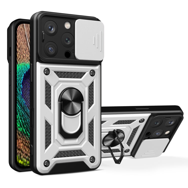 Sliding Camera Cover Design TPU+PC Phone Case, For iPhone 16 Pro, For iPhone 16 Plus, For iPhone 16, For iPhone 15 Pro