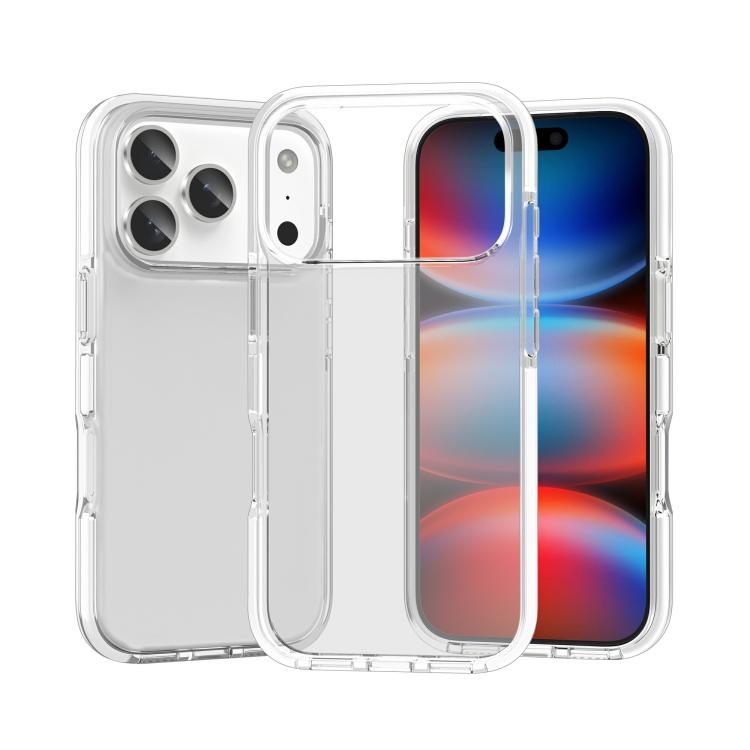 Two-color Shockproof High Transparency TPU Phone Case, For iPhone 18 Pro / 17 Pro, For iPhone 18 Pro Max / 17 Pro Max, For iPhone 17, For iPhone 17 Air, For iPhone 16 Pro Max, For iPhone 16 Pro, For iPhone 16 Plus, For iPhone 16, For iPhone 15 Pro Max ...