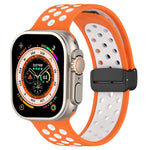 Magnetic Buckle Silicone Watch Band, For Apple Watch Ultra 49mm, For Apple Watch SE 2023 44mm, For Apple Watch SE 2023 40mm