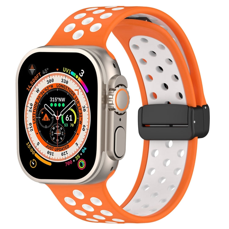 Magnetic Buckle Silicone Watch Band, For Apple Watch Ultra 49mm, For Apple Watch SE 2023 44mm, For Apple Watch SE 2023 40mm