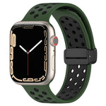 Magnetic Buckle Silicone Watch Band, For Apple Watch 4 44mm, For Apple Watch 4 40mm, For Apple Watch 3 38mm