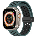 Magnetic Buckle Silicone Watch Band, For Apple Watch 8 41mm, For Apple Watch 8 45mm, For Apple Watch Ultra 2 49mm