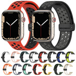 Magnetic Buckle Silicone Watch Band, For Apple Watch SE 2022 44mm, For Apple Watch 7 41mm, For Apple Watch 7 45mm