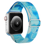 Painted Pattern Nylon Replacement Watch Band, For Apple Watch SE 2022 40mm, For Apple Watch 9 45mm, For Apple Watch 9 41mm, For Apple Watch SE 2022 44mm, For Apple Watch 7 41mm, For Apple Watch 7 45mm