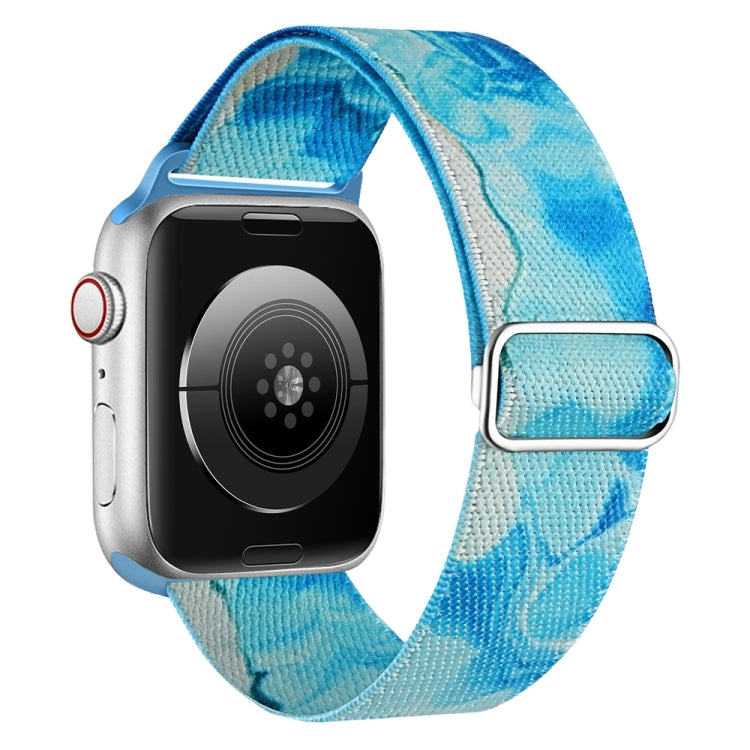 Painted Pattern Nylon Replacement Watch Band, For Apple Watch SE 40mm, For Apple Watch SE 44mm, For Apple Watch 6 40mm, For Apple Watch 6 44mm, For Apple Watch 5 44mm, For Apple Watch 5 40mm