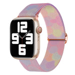 Painted Pattern Nylon Replacement Watch Band, For Apple Watch 9 45mm, For Apple Watch SE 2022 40mm, For Apple Watch 9 41mm, For Apple Watch SE 2022 44mm, For Apple Watch 7 41mm, For Apple Watch 7 45mm