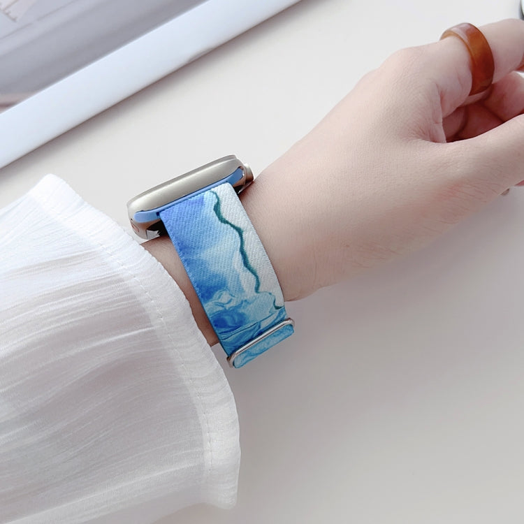 Painted Pattern Nylon Replacement Watch Band, For Apple Watch 4 44mm, For Apple Watch 4 40mm, For Apple Watch 3 38mm, For Apple Watch 3 42mm, For Apple Watch 2 42mm, For Apple Watch 2 38mm