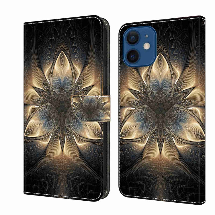 Crystal 3D Shockproof Protective Leather Phone Case, For iPhone 12 mini / 13 mini, For iPhone 12 / 12 Pro