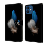 Crystal 3D Shockproof Protective Leather Phone Case, For iPhone 12 mini / 13 mini, For iPhone 12 / 12 Pro