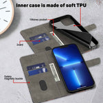 Crystal 3D Shockproof Protective Leather Phone Case, For iPhone 12 Pro Max / 13 Pro Max, For iPhone 13 Pro