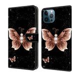 Crystal 3D Shockproof Protective Leather Phone Case, For iPhone 12 Pro Max / 13 Pro Max, For iPhone 13 Pro