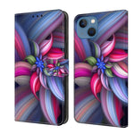 Crystal 3D Shockproof Protective Leather Phone Case, For iPhone 15 Pro, For iPhone 13 / 14