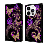 Crystal 3D Shockproof Protective Leather Phone Case, For iPhone 14 Pro, For iPhone 15 Plus