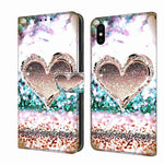 Crystal 3D Shockproof Protective Leather Phone Case, For iPhone 11 Pro, For iPhone X / XS