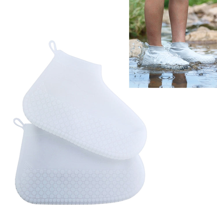 Silicone Non-slip Thickened Wear-resistant Waterproof Shoe Boots Cover, S, L, M