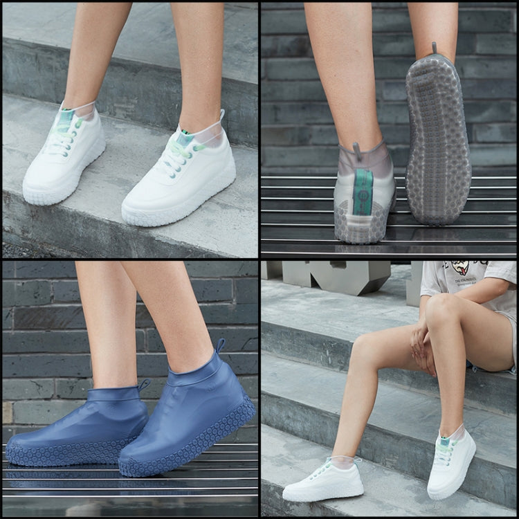 Silicone Non-slip Thickened Wear-resistant Waterproof Shoe Boots Cover, S, L, M