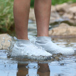 Silicone Non-slip Thickened Wear-resistant Waterproof Shoe Boots Cover, S, L, M