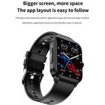 ET540 1.91 inch IP67 Waterproof Silicone Band Smart Watch, Support ECG / Non-invasive Blood Glucose Measurement, ET540 (Blue), ET540 (Red)