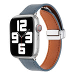 Magnetic Buckle Skin Feel Leather Watch Band, For Apple Watch Serie 6 40mm, For Apple Watch Serie 6 44mm, For Apple Watch Serie 5 44mm, For Apple Watch Serie 5 40mm, For Apple Watch Serie 4 44mm, For Apple Watch Serie 4 40mm
