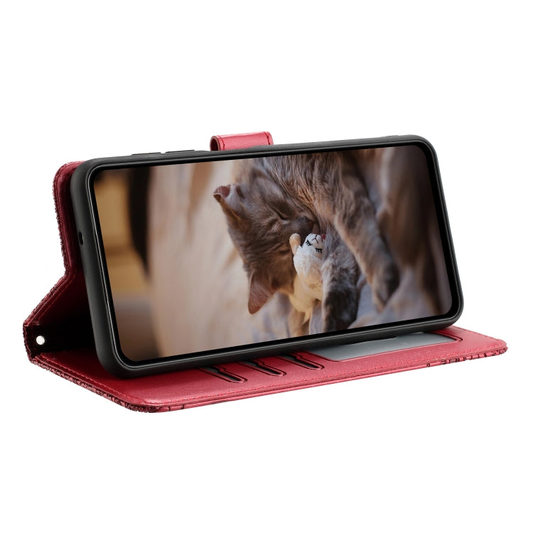 Cat Embossing Pattern Leather Phone Case with Lanyard, For iPhone 16e / 17e, For iPhone 17 Pro Max, For iPhone 17 Pro, For iPhone 17, For iPhone Air, For iPhone 16 Pro Max, For iPhone 16 Pro, For iPhone 16 Plus, For iPhone 16