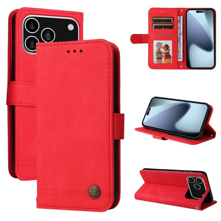 Skin Feel Life Tree Leather Phone Case, For iPhone 18 Pro / 17 Pro, For iPhone 18 Pro Max / 17 Pro Max, For iPhone 17e / 16e, For iPhone 17, For iPhone Air, For iPhone 16 Pro Max, For iPhone 16 Pro, For iPhone 16 Plus, For iPhone 16