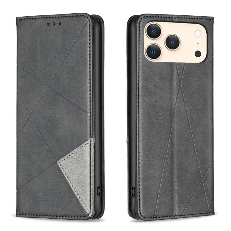 Rhombus Texture Magnetic Leather Phone Case, For iPhone 18 Pro Max/17 Pro Max, For iPhone 18 Pro/17 Pro, For iPhone 17, For iPhone 17 Air, For iPhone 16 Pro Max, For iPhone 16 Pro, For iPhone 16 Plus, For iPhone 16