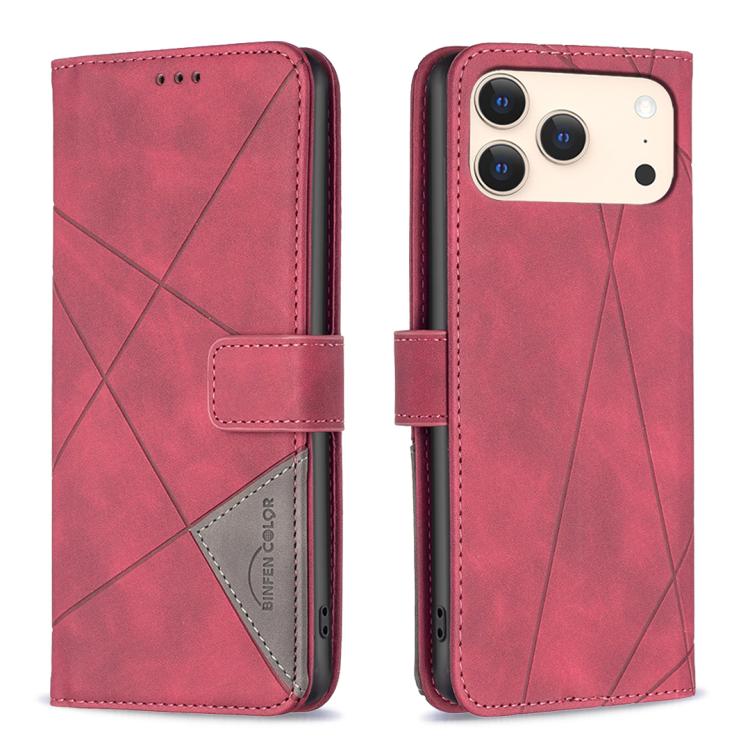 Magnetic Buckle Rhombus Texture Leather Phone Case, For iPhone 18 Pro/17 Pro, For iPhone 18 Pro Max/17 Pro Max, For iPhone 17, For iPhone 17 Air, For iPhone 16 Pro Max, For iPhone 16 Pro, For iPhone 16 Plus, For iPhone 16