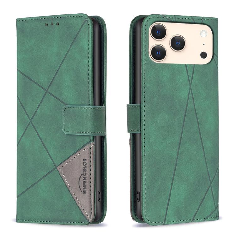 Magnetic Buckle Rhombus Texture Leather Phone Case, For iPhone 17 Pro Max, For iPhone 17 Pro, For iPhone 17, For iPhone Air, For iPhone 16 Pro Max, For iPhone 16 Pro, For iPhone 16 Plus, For iPhone 16