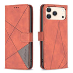 Magnetic Buckle Rhombus Texture Leather Phone Case, For iPhone 18 Pro/17 Pro, For iPhone 18 Pro Max/17 Pro Max, For iPhone 17, For iPhone 17 Air, For iPhone 16 Pro Max, For iPhone 16 Pro, For iPhone 16 Plus, For iPhone 16