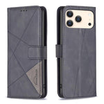 Magnetic Buckle Rhombus Texture Leather Phone Case, For iPhone 18 Pro/17 Pro, For iPhone 18 Pro Max/17 Pro Max, For iPhone 17, For iPhone 17 Air, For iPhone 16 Pro Max, For iPhone 16 Pro, For iPhone 16 Plus, For iPhone 16