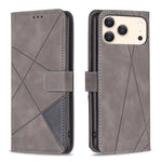 Magnetic Buckle Rhombus Texture Leather Phone Case, For iPhone 18 Pro/17 Pro, For iPhone 18 Pro Max/17 Pro Max, For iPhone 17, For iPhone 17 Air, For iPhone 16 Pro Max, For iPhone 16 Pro, For iPhone 16 Plus, For iPhone 16
