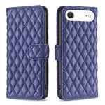 Diamond Lattice Wallet Flip Leather Phone Case, For iPhone 17e / 16e, For iPhone 17 Pro Max, For iPhone 17 Pro, For iPhone 17, For iPhone Air, For iPhone 16 Pro Max, For iPhone 16 Pro, For iPhone 16 Plus