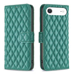 Diamond Lattice Wallet Flip Leather Phone Case, For iPhone 17e / 16e, For iPhone 17 Pro Max, For iPhone 17 Pro, For iPhone 17, For iPhone Air, For iPhone 16 Pro Max, For iPhone 16 Pro, For iPhone 16 Plus