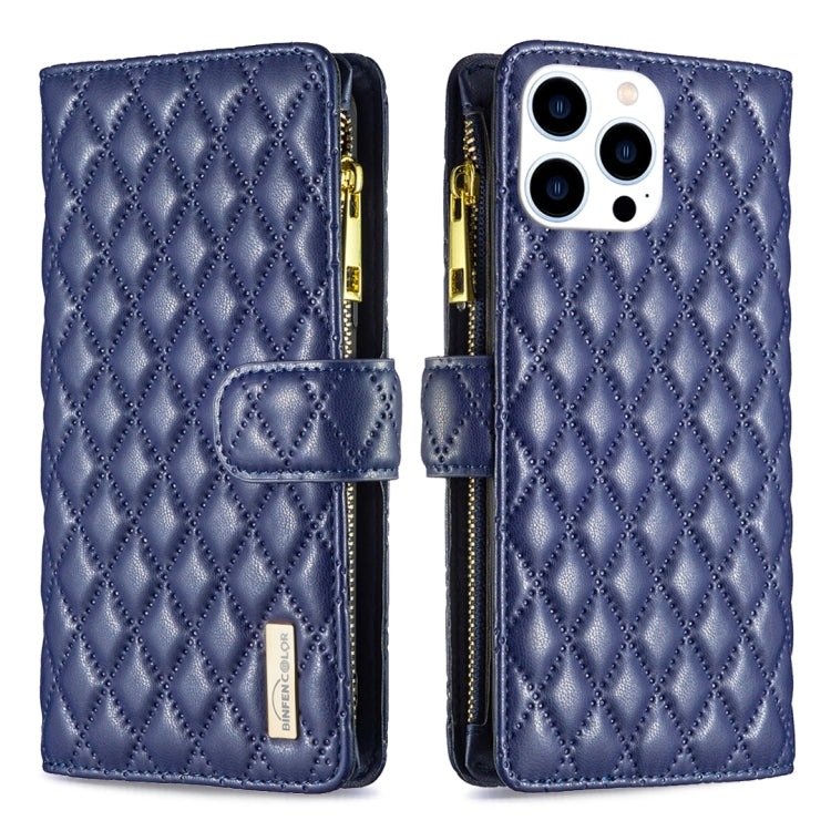 Diamond Lattice Zipper Wallet Leather Flip Phone Case, For iPhone 17 Pro Max, For iPhone 17 Pro, For iPhone 17, For iPhone Air, For iPhone 16 Pro Max, For iPhone 16 Pro, For iPhone 16 Plus, For iPhone 16