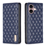 Diamond Lattice Magnetic Leather Flip Phone Case, For iPhone 17 Pro Max, For iPhone 17 Pro, For iPhone 17, For iPhone Air, For iPhone 16 Pro Max, For iPhone 16 Pro, For iPhone 16 Plus, For iPhone 16