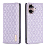 Diamond Lattice Magnetic Leather Flip Phone Case, For iPhone 17 Pro Max, For iPhone 17 Pro, For iPhone 17, For iPhone Air, For iPhone 16 Pro Max, For iPhone 16 Pro, For iPhone 16 Plus, For iPhone 16